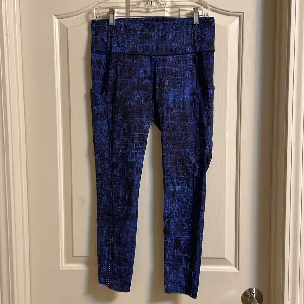 Lululemon Blue Patterned Leggings